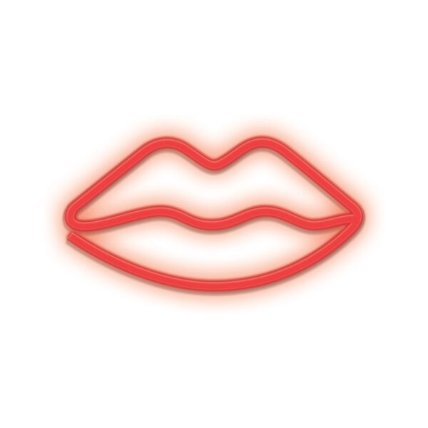 *Lampara forever neon led lips red