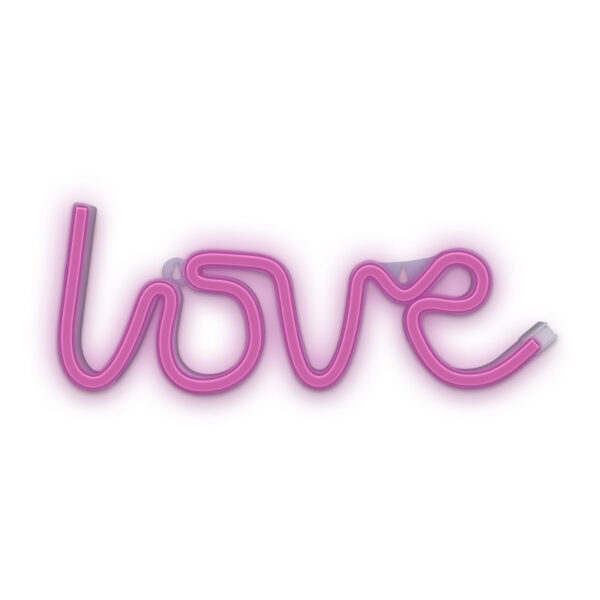 *Lampara forever neon led love pink
