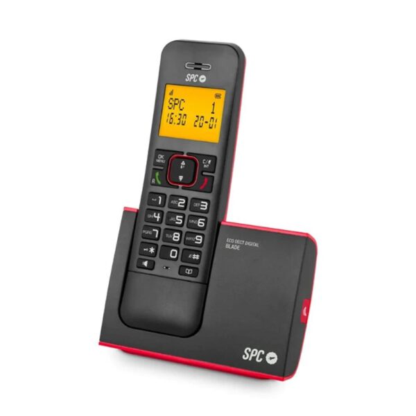 *Telefono fijo inalambrico spc dect blade rojo