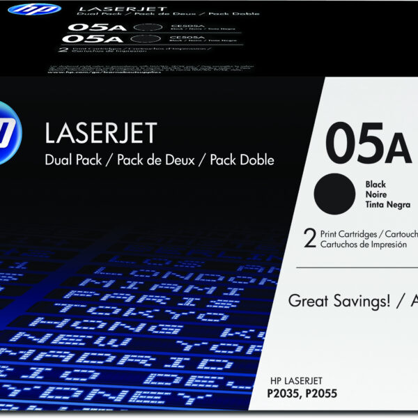 *Pack toner hp laserjet p2035 - 2055d - 2055dn toner negro (pack 2)