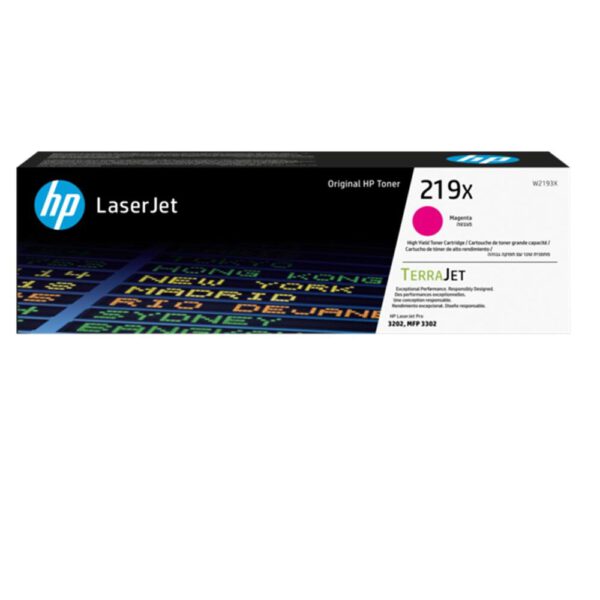 *Toner hp 219x high yield magenta original laserjet cartridge