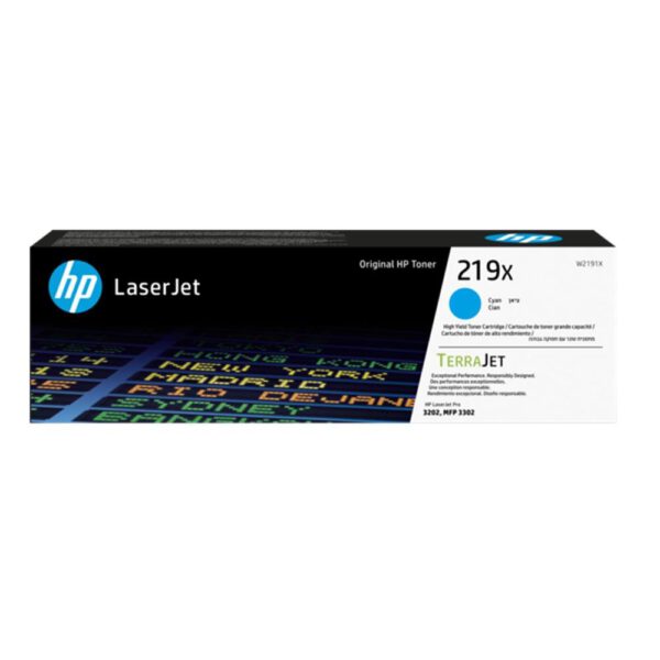 *Toner hp 219x high yield cyan original laserjet cartridge