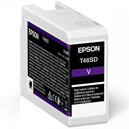 *Cartucho tinta epson violeta t46sd ultrachrome pro 10 ink 25ml sc - p700