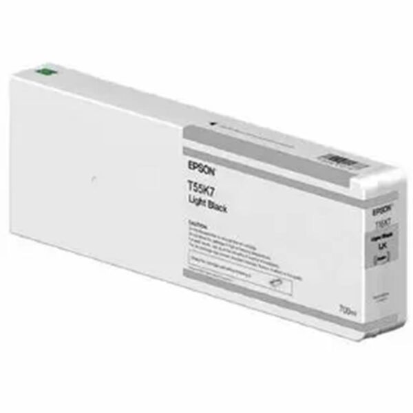 *Cartucho tinta epson t55k700 ultrachrome hdx - hd light black 700ml