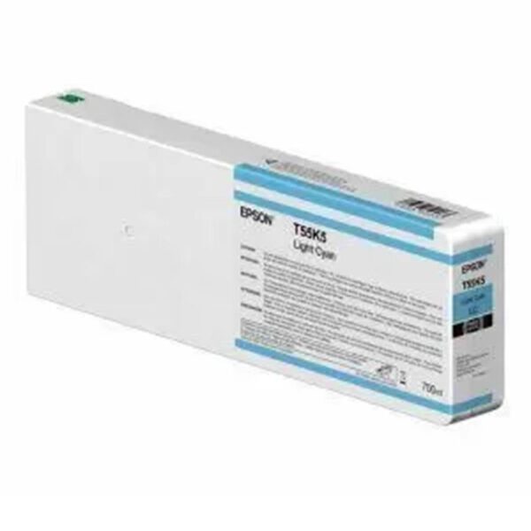 *Cartucho tinta epson t55k500 ultrachrome hdx - hd light cyan 700ml