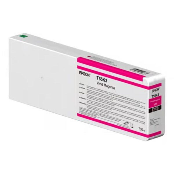 *Cartucho tinta epson t55k300 ultrachrome hdx - hd magenta 700ml