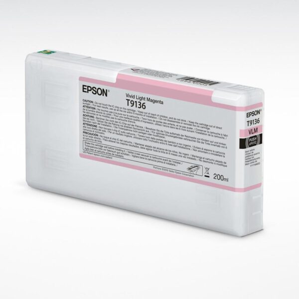 *Cartucho tinta epson t9136 light magenta 200ml