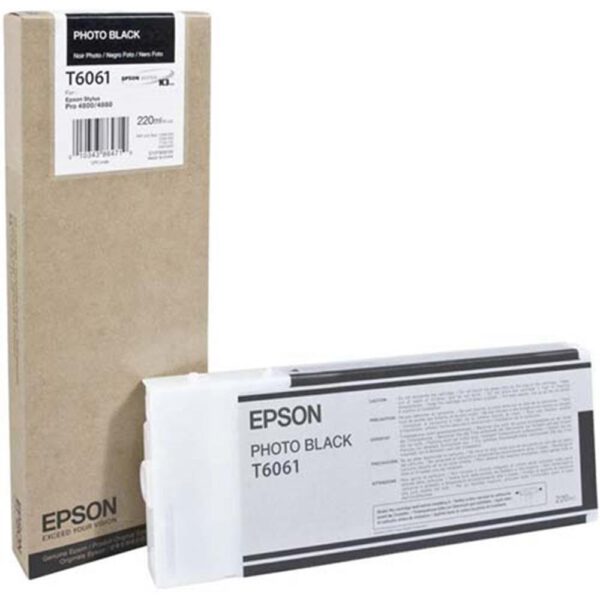 *Cartucho tinta epson stylus pro 4880 - 4800 negro foto 220ml