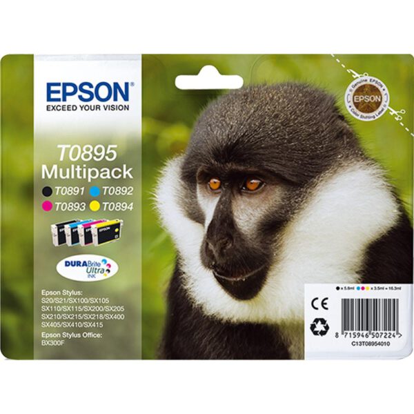 *Multipack cartucho tinta epson s20 - sx105 - sx205 - 405 multicolor