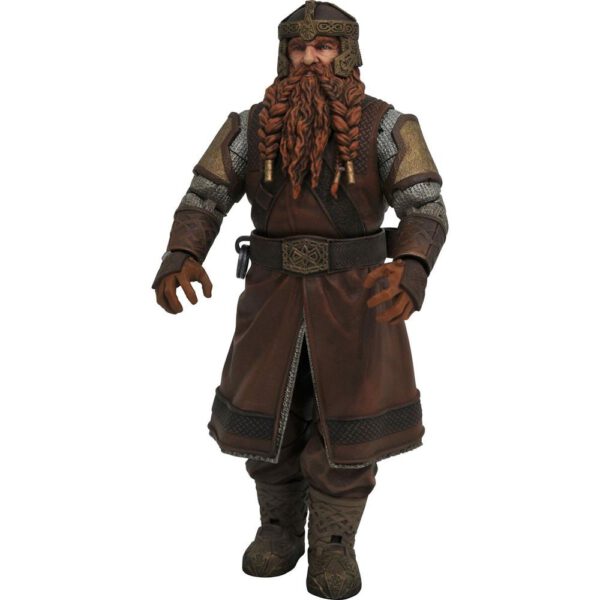 *Figura diamond collection el señor de los anillos series 1 re - run gimli 18cm