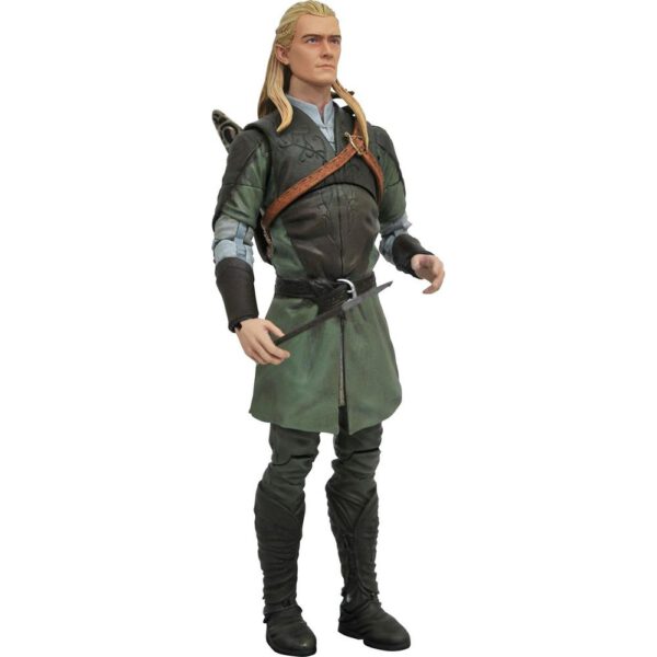 *Figura diamond collection el señor de los anillos series 1 re - run legolas 18cm