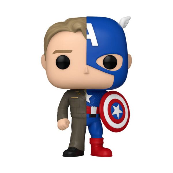 *Funko pop marvel split steve rogers - capitán américa