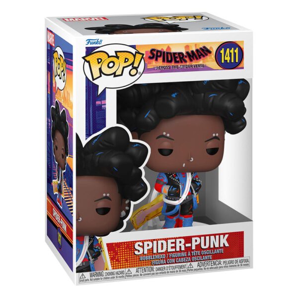 *Funko pop marvel spider - man across the spider - verse spider - punk unmasked