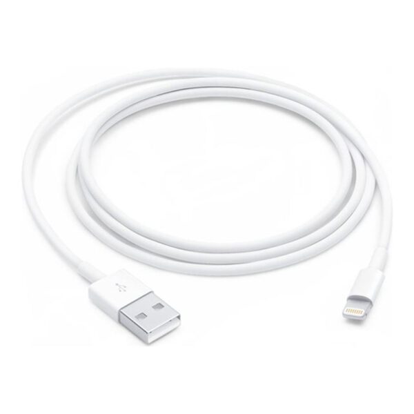 *Cable lightning a usb tipo a apple 1m -  macho - macho -  blanco