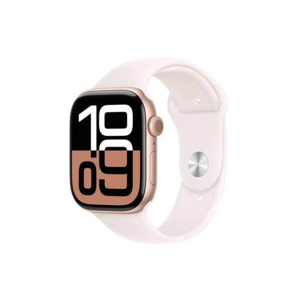 *Smartwatch apple watch series 10 gps 46mm rose gold case light blush sport band s - m