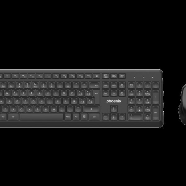 *Phoenix combo teclado multimedia + ratón inalámbrico con receptor usb 1600dpi