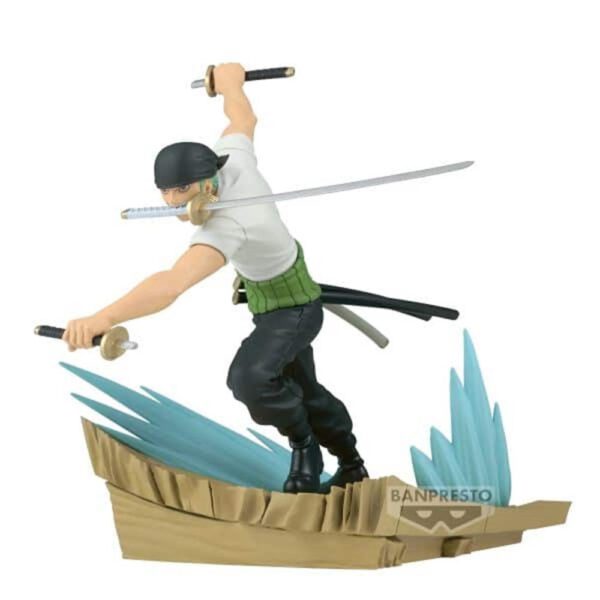 *Figura banpresto one piece senkozekkei roronoa zoro 11cm