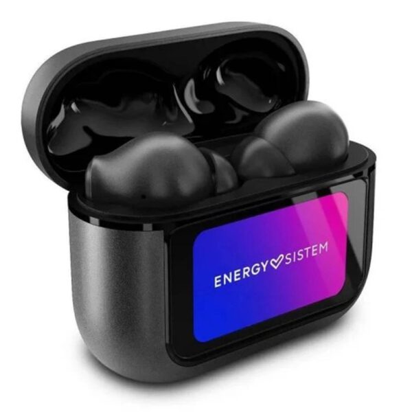 *Auriculares energy sistem display anc inalambrico negro