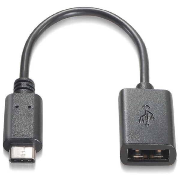 *Cable usb tipo c a usb 2.0 nanocable 0.15m -  macho - hembra -  negro