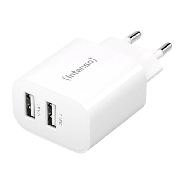 *Cargador pared intenso w24aa 2x usb tipo a blanco
