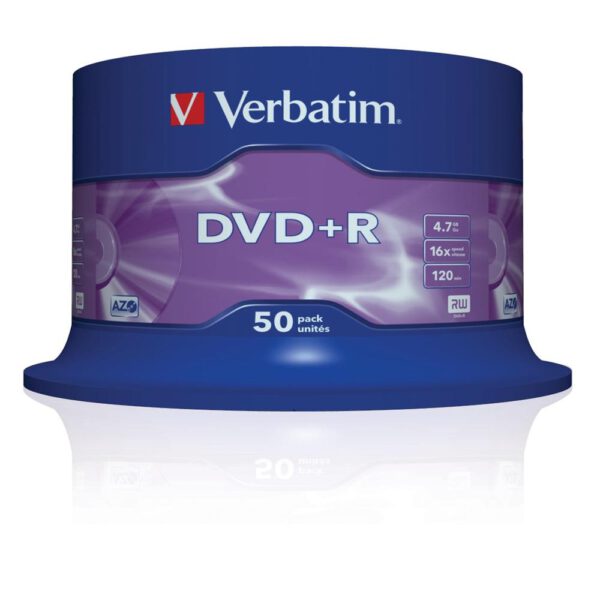 *Verbatim dvd+r 4.7gb 16x advanced azo tariina 50 unds