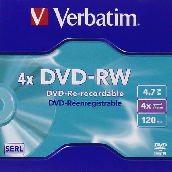 *Verbatim dvd - rw 4.7gb 4x tarrina 5 unidades advanced serl