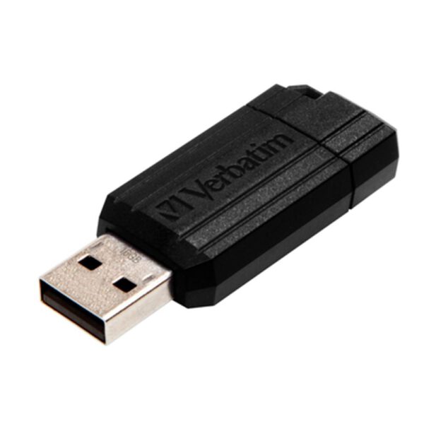 *Memoria usb 2.0 verbatim pinstripe 16gb negro