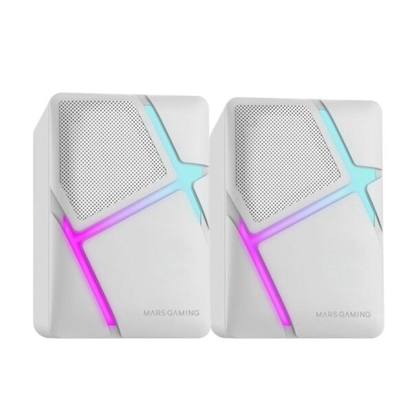 *Altavoces mars gaming 2.0 mshw blanco