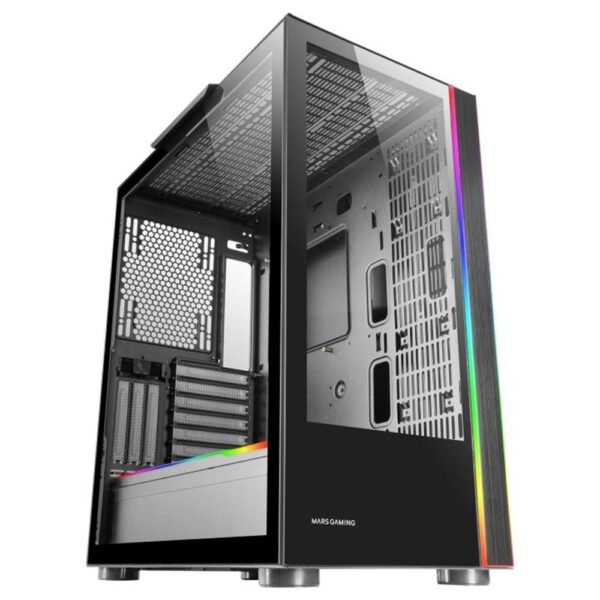 *Caja ordenador mars gaming mcult e - atx cristal templado negro