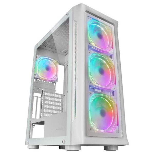 *Caja ordenador mars gaming mc - neo e - atx cristal templado blanco