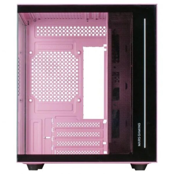 *Caja ordenador mars gaming mcviewp matx cristal templado rosa