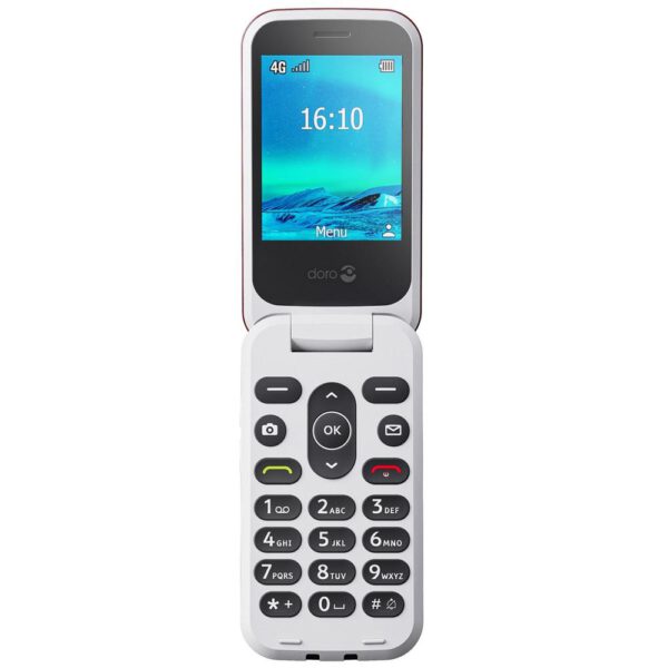 *Telefono movil doro 2820 - 2.8 pulgadas - 4g - rojo - blanco