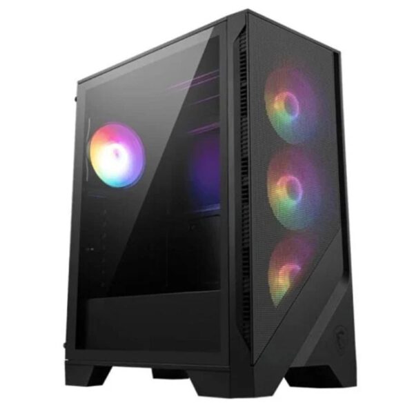 *Caja ordenador gaming msi mag forge 121a airflow atx argb cristal templado negro