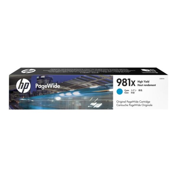 *Cartucho hp pagewide enterprise 981x color 556 - mfp 586 capacidad cyan
