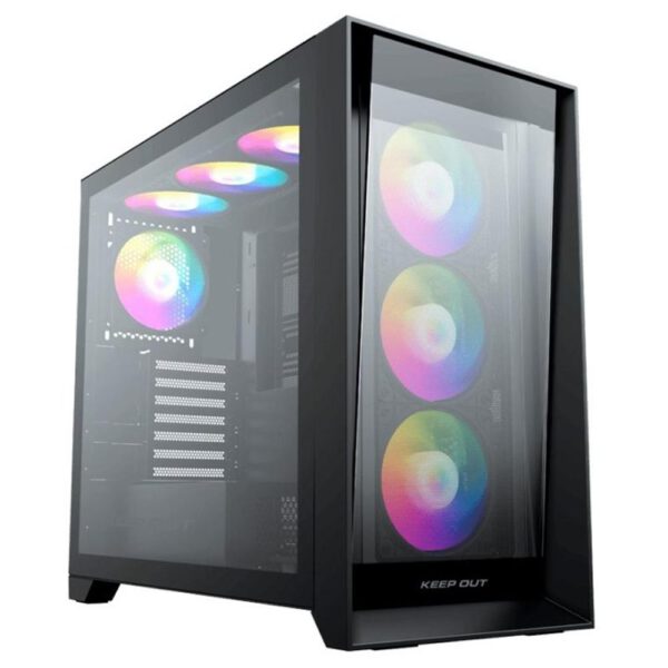 *Caja ordenador gaming keep out xc - 911 pro xl e - atx argb cristal templado usb 3.2 negro