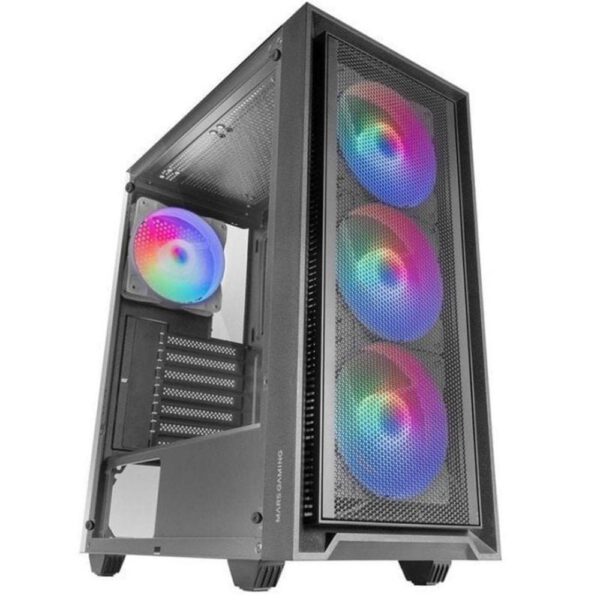 *Caja ordenador mars gaming mc - air atx frgb cristal templado negro