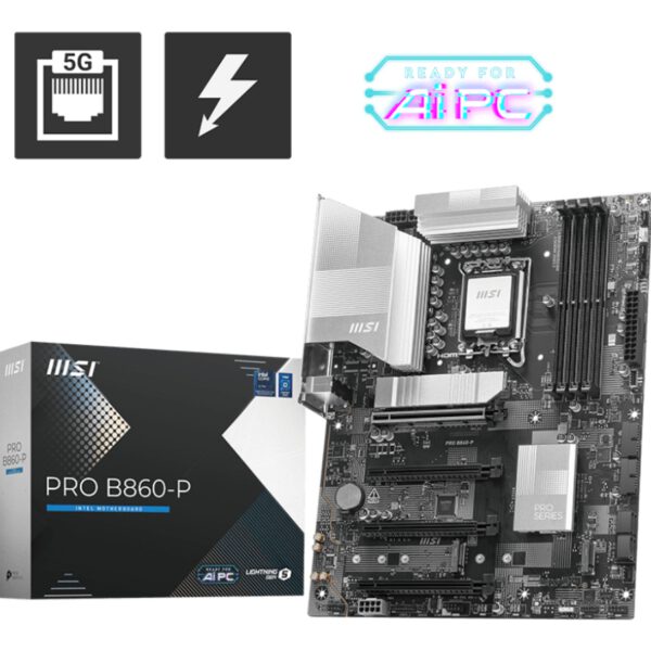 *Placa base msi pro b860 - p atx ddr5 lga 1851