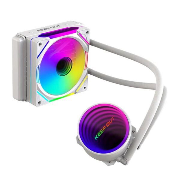 *Kit refrigeracion liquida keep out xwc - 120 argb 120mm blanco