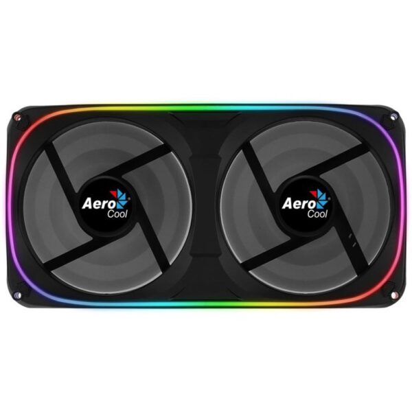 *Ventilador de caja dual aerocool astro argb 2x 120mm