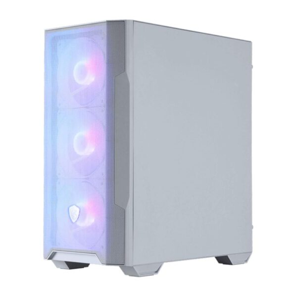 *Caja ordenador gaming msi mag forge m100r m - atx argb cristal templado blanco