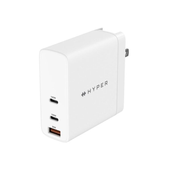 *Cargador de pared universal hyper hyperjuice 140w 1x usb tipo a -  2x usb tipo c