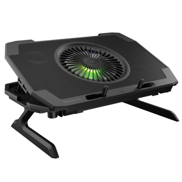 *Base refrigeradora genesis oxid 850 rgb para portatil 15.6 pulgadas - 17.3 pulgadas usb