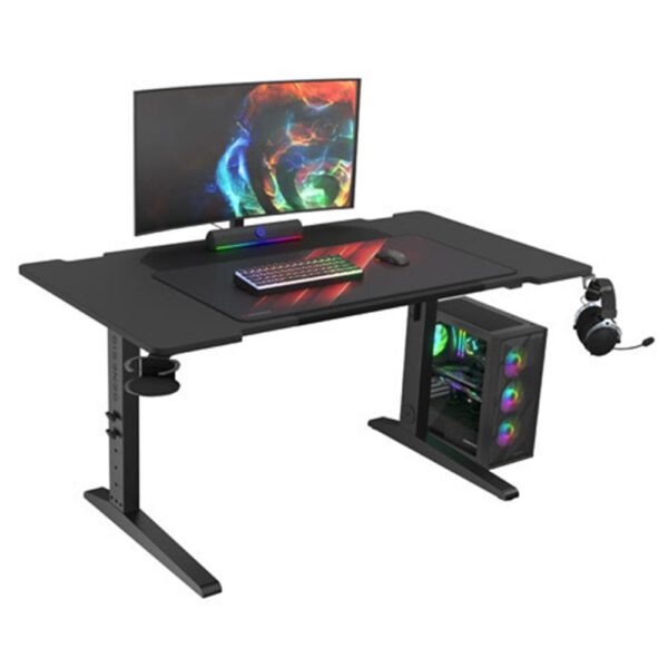 *Mesa gaming genesis holm modular 140 rgb negro 140x75 cm