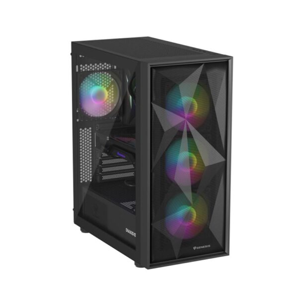 *Caja ordenador gaming genesis diaxid 605 argb atx cristal templado negra