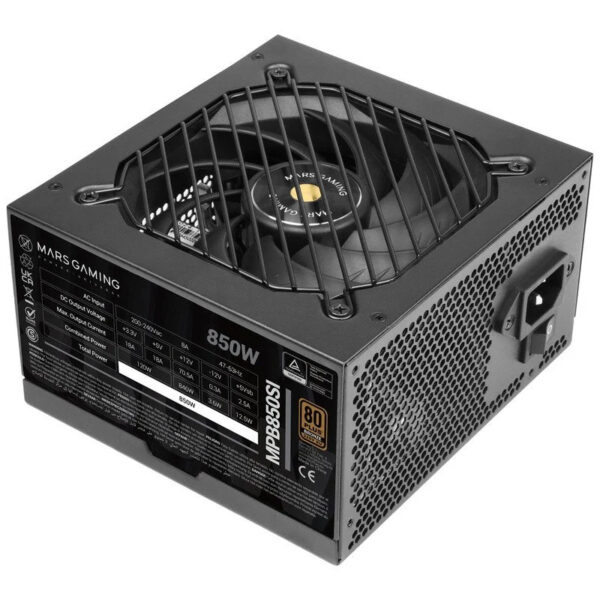 *Fuente de alimentacion  mars gaming 850w mpb850si extreme silence 80 plus bronze negro