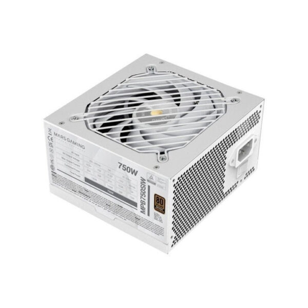 *Fuente de alimentacion mars gaming 750w mpb750siw extreme silence 80 plus bronze blanco