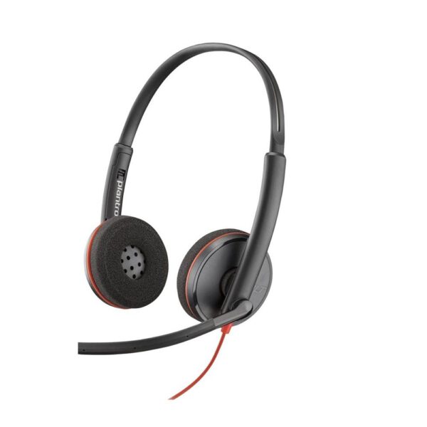 *Auriculares poly blackwire 3220 estéreo usb - c + adaptador usb - c - a (bulk)