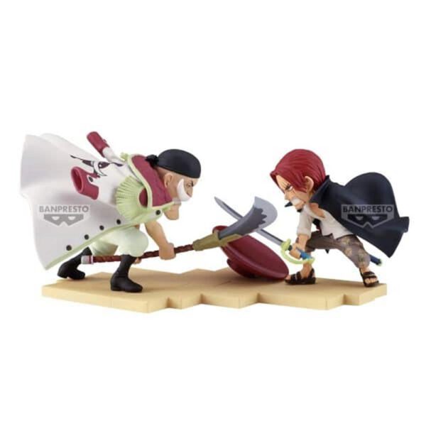 *Figura banpresto one piece world collectable figure log stories edward newgate vs shanks 13cm