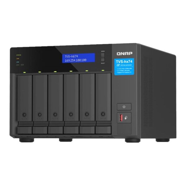 *Servidor nas qnap tvs - h674 - i5 - 32g 6 bahias 32gb gibabit ethernet