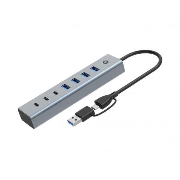 *Hub usb 3.0 conceptronic hubbies20g 7 puertos usb - c a 3xusb - c 4xusb - a